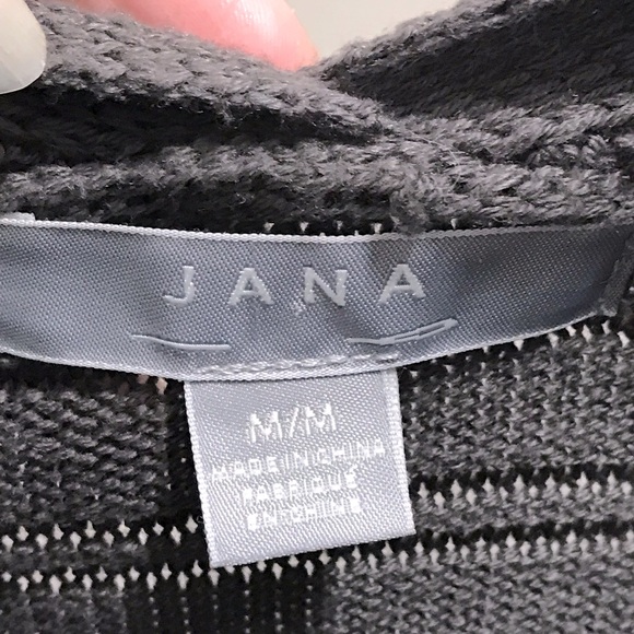 Jana gray knitted long cardigan sweater size Medium - Picture 4 of 8